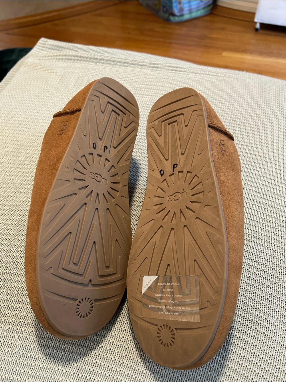 UGG Chestnut Suede Shearling Mule Slippers - Picture 3 of 6